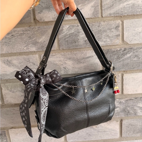 Coach East West Leather Duffel Shoulder Bag Vintage Y2K 🖤🍒 - Picture 3 of 10